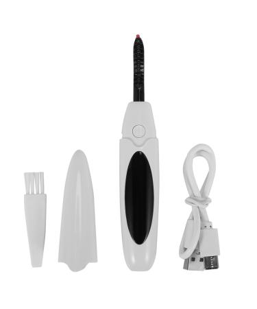 Ronlok Electric Heated Eyelash Curler USB Charge Makeup Curling Kit Long Lasting Natural Eye Lash Curler White