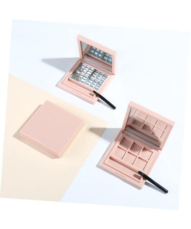 NOLITOY 6 Pcs Empty Eyeshadow Pans - DIY Pink Eye Shadow Palette & Organizer | Magnetic Makeup Tray for Highlighter & Lip Balm - Buy Online on SooperMarket.com