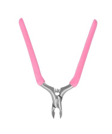 Cuticle Trimmer Ergonomic Design Nail Cuticle Cutter for Home for Cuticle (Pink)