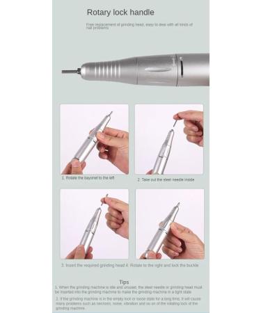 Dawafit Electric Nail Drill for Acrylic Gel Nails Manicure Pedicure Polishing Shape Tools for Use Salon C - Buy Online on SooperMarket.com