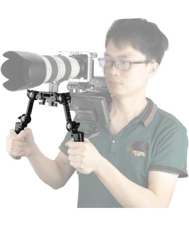 NICEYRIG Rosette Handle Kit with Extension Arm for 15mm DSLR Shoulder Pad Rig System - M6 Threaded - Buy Online on SooperMarket.com