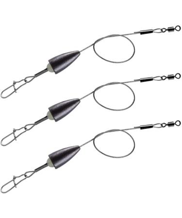 THKFISH Carolina Rigs Bullet Fishing Sinkers 1/2 oz - 15pcs Pre-Rigged Ready Carolina Rigs - Buy Online on SooperMarket.com