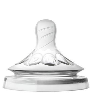 Philips Avent Natural Baby Bottle Nipple  Slow Flow Nipple 1M+  2pk  SCF652/23