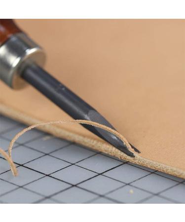WUTA 4pc Leather Edge Bevelers Set - High Carbon Steel Skiving Tools for Keen Edge Cutting in Leathercraft (0.8mm+1mm+1.2mm+1.4mm) - Buy Online on SooperMarket.com