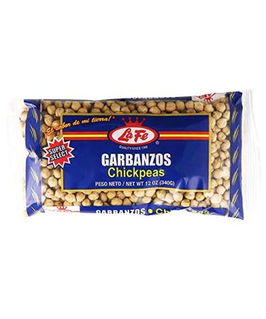 La Fe Dry Chickpeas 12oz (1 pack) Garbanzos