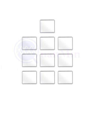 Quanmin 10pcs/1 Lot 6mm6mm0.55mm 940nm IR Infrared Narrow Bandpass Filter Optical Glass FWHM NBF940 for Camera Lense and Face Recognition