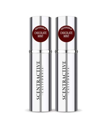 CA Perfume Impression of Emra Chocolate Mint For Women & Men Fragrance Concentrated Long Lasting Eau de Parfum Spray Refillable Glass Atomizer Bottle 0.17 Fl Oz/5ml-X2 EMRA CHOCOLATE MINT 0.17 Fl Oz X 2