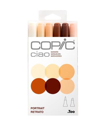 Copic Ciao, Alcohol Marker 6pc sets, Portrait Portrait Markers