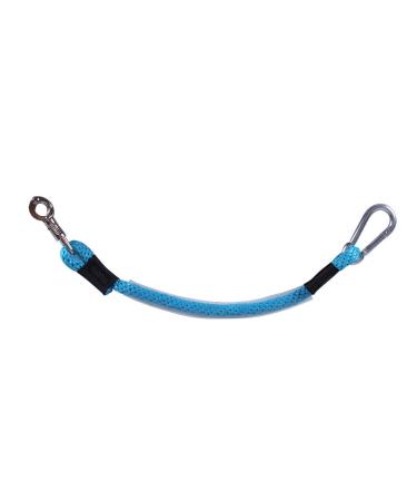 QHP trailer tie-down rope trailer tie-down panic hook + snap hook 60 cm (incl. hook) (turquoise)