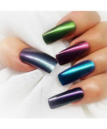 Magic Pink Pigment Effects for UV Gel Nails | Chrome & Mermaid Nail Art - Buy Online on SooperMarket.com