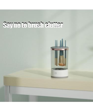QUR White Makeup Brush Cleaner Electric Automatic Spinning Makeup Brush Cleaner Fit for All Makeup Brush - Buy Online on SooperMarket.com