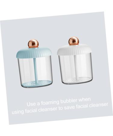 Healeved Sparkling Bottle Foaming Hand Pump Facial Foam Maker Bubble Foamer Facial Soap Face Cleaner Stuffed Marshmallows Bubble Maker Foam Dispenser Abs Simple Shampoo 10.50X7.80X7.80CM Blue - Buy Online on SooperMarket.com