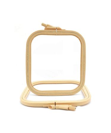 Nurge Plastic Square Embroidery Hoops  Cross Stich Hoop  Punch Needle Hoop (Large)