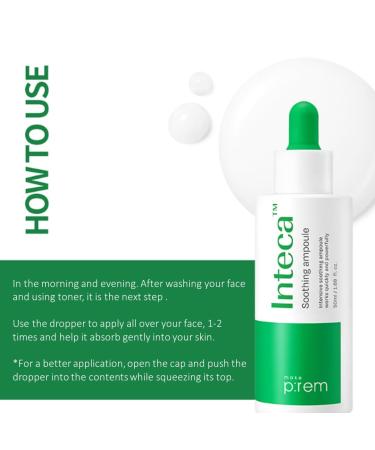 MAKE P:REM INTECA Soothing Ampoule | Intensive Calming Serum | Korean Skin Care | EVE VEGAN | 50ml - Buy Online on SooperMarket.com