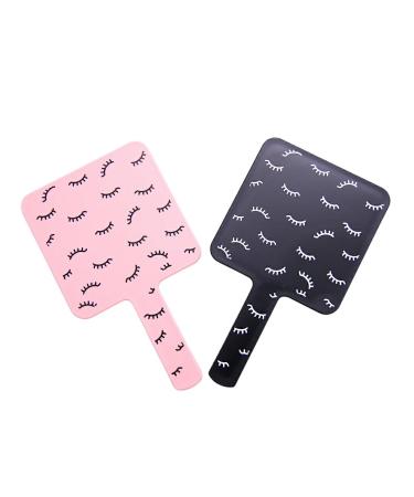 Mini Handheld Lash Mirror - Compact Black Mirror for Perfect Lash Application | Shop Now - Buy Online on SooperMarket.com