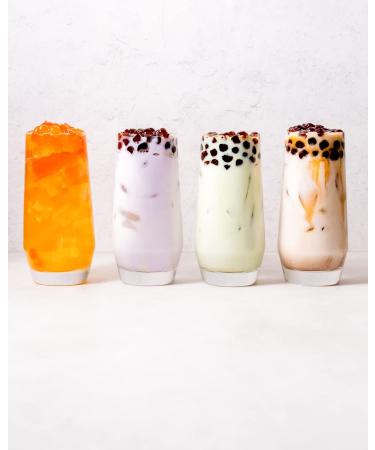 J WAY Instant Passionfruit Pineapple Green Tea Kit with Colorful Tapioca Boba - 3 Servings | Ready in 1 Minute | Includes Paper Straws - Buy Online on SooperMarket.com
