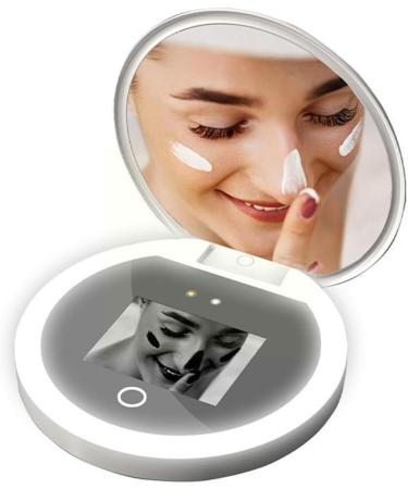 DEKLONPER Smart UV Sunscreen Portable Rechargeable Mirror Makeup Mirror Beauty Sunscreen Detection Makeup - Buy Online on SooperMarket.com