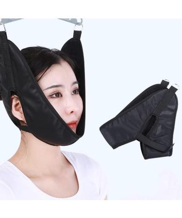 Neck Traction Belt & Device for Effective Neck Decompression - Adjustable Door Neck Traction (Black) - Premium Quality - Buy Online on SooperMarket.com