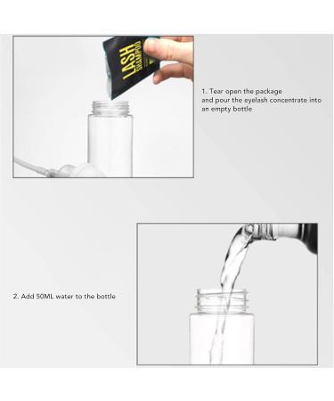 Ocitan Eyelash Shampoo Cleaner Concentrate - 10 Pieces Foaming Cleaner for Extensions | Daily Deep Cleaning & Dust Removal (White Package) - Buy Online on SooperMarket.com