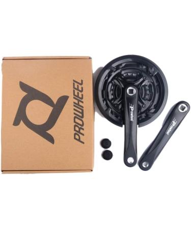 Bibike 6/7/8 Speed Mountain Bike Crankset 170mm Square Diamond Hole - 24/34/42T Chainrings - Buy Online on SooperMarket.com