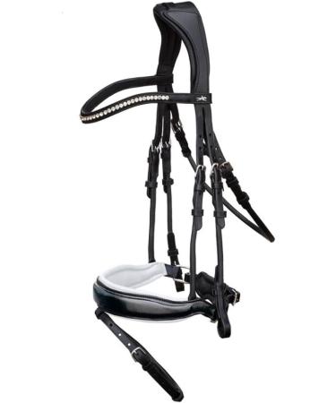 Schockem hle Malibu Anatomic Snaffle Bridle - Black Full Size | Premium Equestrian Gear | International Shipping Available - Buy Online on SooperMarket.com