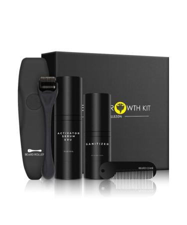 Beard Growth Kit Jane Choi Beard Grooming Tools for Beard Rapid Growth and Thickening Beard Growth Activator Serum Beard Roller Beard Comb/