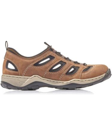 Rieker Men's Slippers 08065 - Comfortable Slip-On in Brown 47 EU | International Shipping Available - Buy Online on SooperMarket.com
