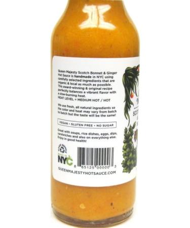 Queen Majesty Scotch Bonnet & Ginger Hot Sauce - Buy Online on SooperMarket.com