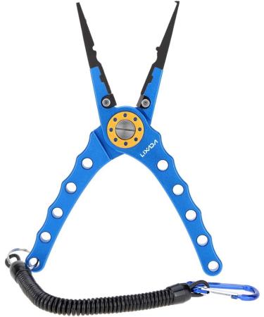 Lixada 20cm Multifunctional Fishing Pliers - Outdoor Line Cutter & Hook Remover Tackle Tool - Blue - Buy Online on SooperMarket.com