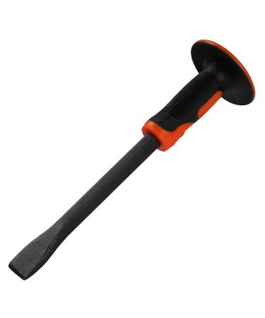KSEIBI 283570 Cold Chisels (Flat Shank) with Soft Grip Handle 12 Inch length