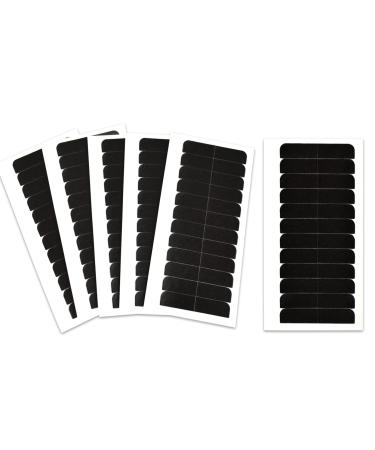 180 Pcs 4 x 0.8 cm Hair Extension  Tape Tabs Double Sided Replacement Tapes for Hair Extensions (Black)