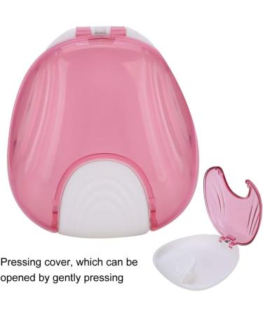 Orthodontic Storage Case - Portable Waterproof Denture Box for Adults - Pink | International Shipping Available - Buy Online on SooperMarket.com
