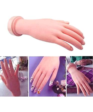 Buqikma Flexible Movable Nail Practice Hand for Manicure Training - Pack of 1 - Buy Online on SooperMarket.com