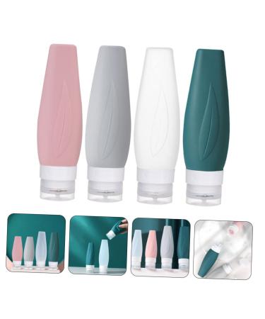 1 Set Silicone Travel Bottles - Reusable Squeeze Bottles for Cosmetics - Perfect Travel Supplies for Women - Buy Online on SooperMarket.com