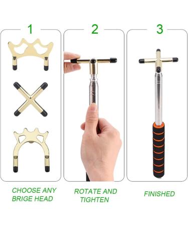 Retractable Billiard Bridge Stick with Removable Head Set & Cue Tips Cover - Pool Table Accessory for Game Competition (1 Set) - Buy Online on SooperMarket.com