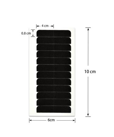 180 Pcs 4x0.8 cm Hair Extension Tape Tabs - Double Sided Replacement Tapes - Black - Buy Online on SooperMarket.com