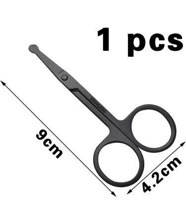 Bartscher Men's Nasal & Ear Hair Scissors - Stainless Steel Rounded Tip for Safe & Precise Grooming - Buy Online on SooperMarket.com