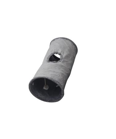 Gecheer Cat Tunnel Toy in Suede Large Cat Tunnels Foldable Peekaboo Tunnel with Self-entertaining Ball Indoor Cats Rabbits Toy for Cafe Family with Cats 65 * 29cm