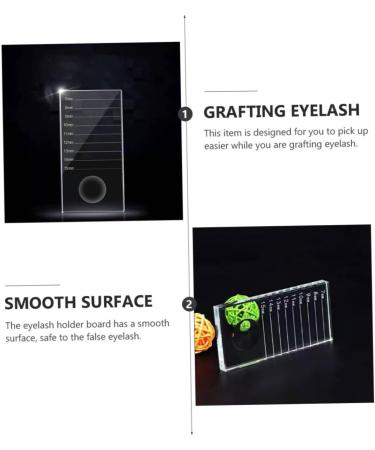 2 1 Grafting Eyelash Glass Auxiliary Manicure 11x5cm - Buy Online on SooperMarket.com