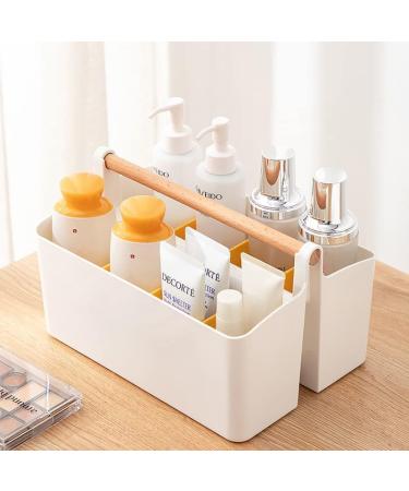 Vidifor Large Plastic Portable Caddy with Adjustable Dividers - Storage Organizer for Art Supplies, Crafts, Colored Pencils, Makeup Desk - Buy Online on SooperMarket.com
