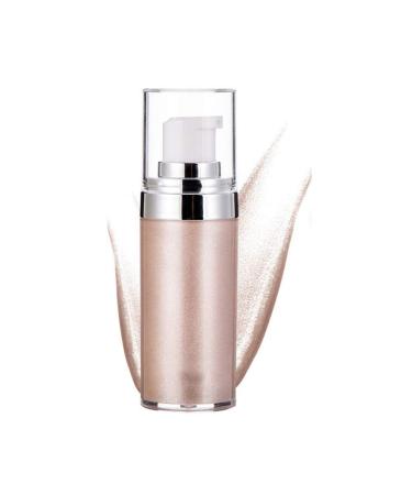 Highlighter cream 20 ml of liquid face glow illuminator make-up facial gloss bronzer cosmetics shiny body facial contour cream for face body lips eyes skin (1 #)