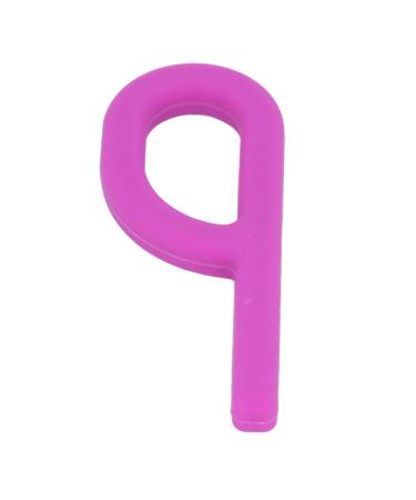 P-shaped sensory toy oral muscle rehabilitation sensory oral motor k to play stuff for language correction (purple)