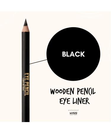 kiss new york Professional Slim Eye Pencil - Creamy Soft Black Eyeliner for Smooth, Long-Lasting, Water-Resistant Natural Eye Makeup - Buy Online on SooperMarket.com