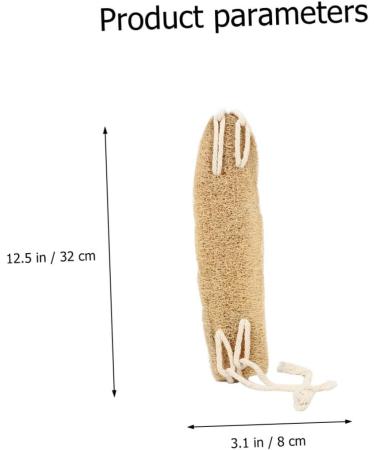Exfoliating Loofah Bath Towel & Back Scrubber - Premium Bath Sponge for Smooth Skin | Beige - Buy Online on SooperMarket.com
