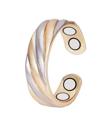 EnerMagiX Magnetic Copper Rings for Women & Men Ultra Strength Magnets 99.99% Solid Pure Copper Adjustable (0949)
