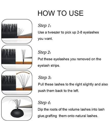 Easy Fan Self Fanning Lashes DD-0.07 C D Curl 9mm - Russian Volume Eyelash Extensions - Buy Online on SooperMarket.com