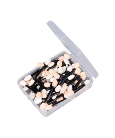 Gogogmee 50 Pcs Makeup Application Eyeshadow Brush Eyeshadow Eyeliner Brushes Eyeshadow Black Size 1 Black