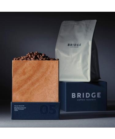 Bridge Coffee Roasters | House Blend 05 | 250g Medium Roast Colombia/Ethiopia Coffee | 100% Arabica Espresso Coffee Beans | Freshly Roasted Speciality Coffee (Espresso 500g)