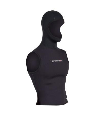 Henderson 5/3mm Mens Thermoprene Pro Vest - Front Zip - Black Black Large