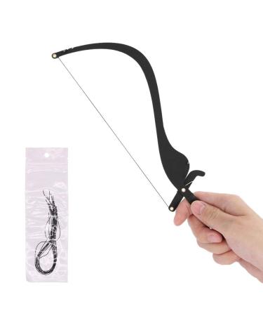 Salmue Microblading Line Marker Ruler  Tattoo Eyebrow with 10pcs Thread Lines  Eyebrow Design Measure Tool Semi-Permanent Makeup for Mapping Precise Lines (Black)